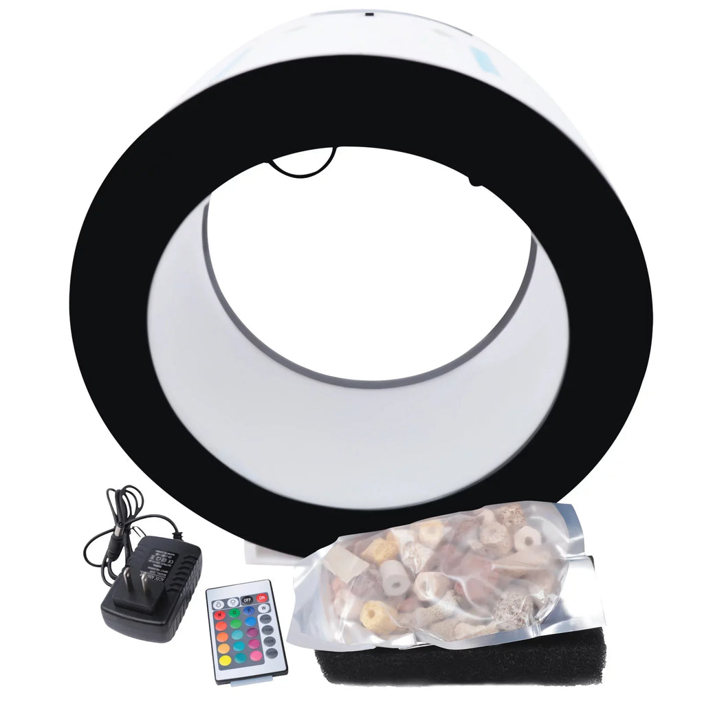 Lighting Water Aiqidi Aquarium Fish Circulation Automatic Gallon & LED Tank Jellyfish w/Intelligent Filtration System Function 4.8