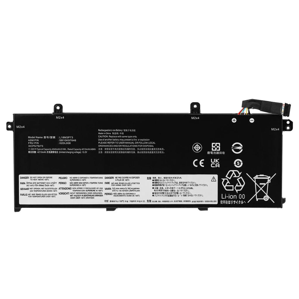 1st Battery T490 P43S T14 L18C3P72  P14s T495 ThinkPad Gen for