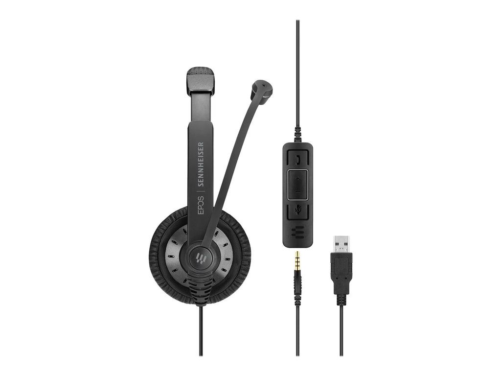 '- on-ear SC wired - Plus Culture EPOS Mobile MS USB - black 75 - headset -