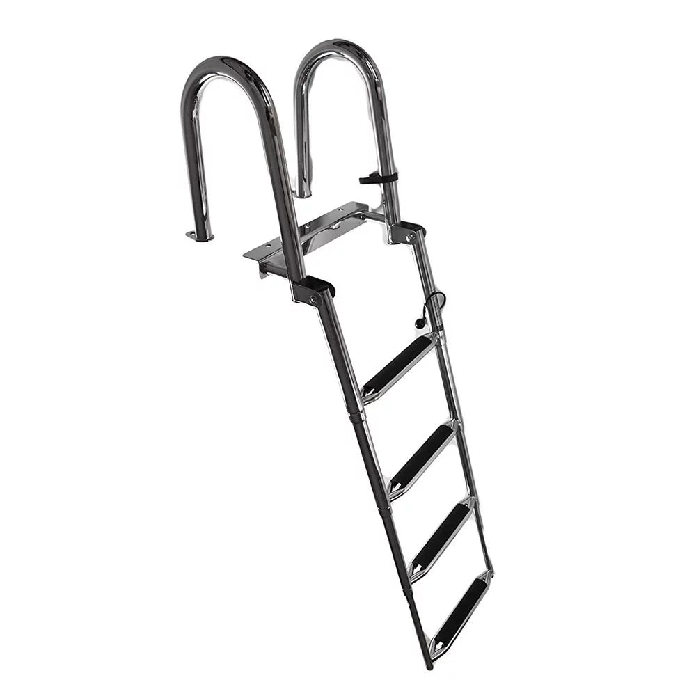 Transom City Ladder Telescoping Stainless Steel Step 4 Marine