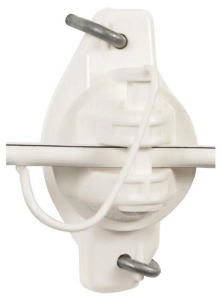 Gallagher G626144 Insulator, Wooden Post Pinlock 25-Pack, EquiFence White, Each