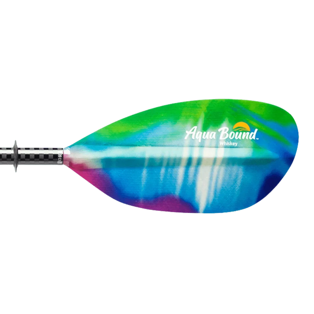 Kayak 2-Piece Whiskey Straight Shaft Bound Fiberglass Paddle Aqua