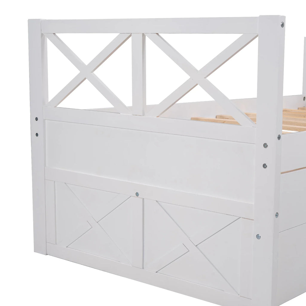 Merax and Multiple Captain Drawers, Colors Solid with Bed Wood Trundle Twin,