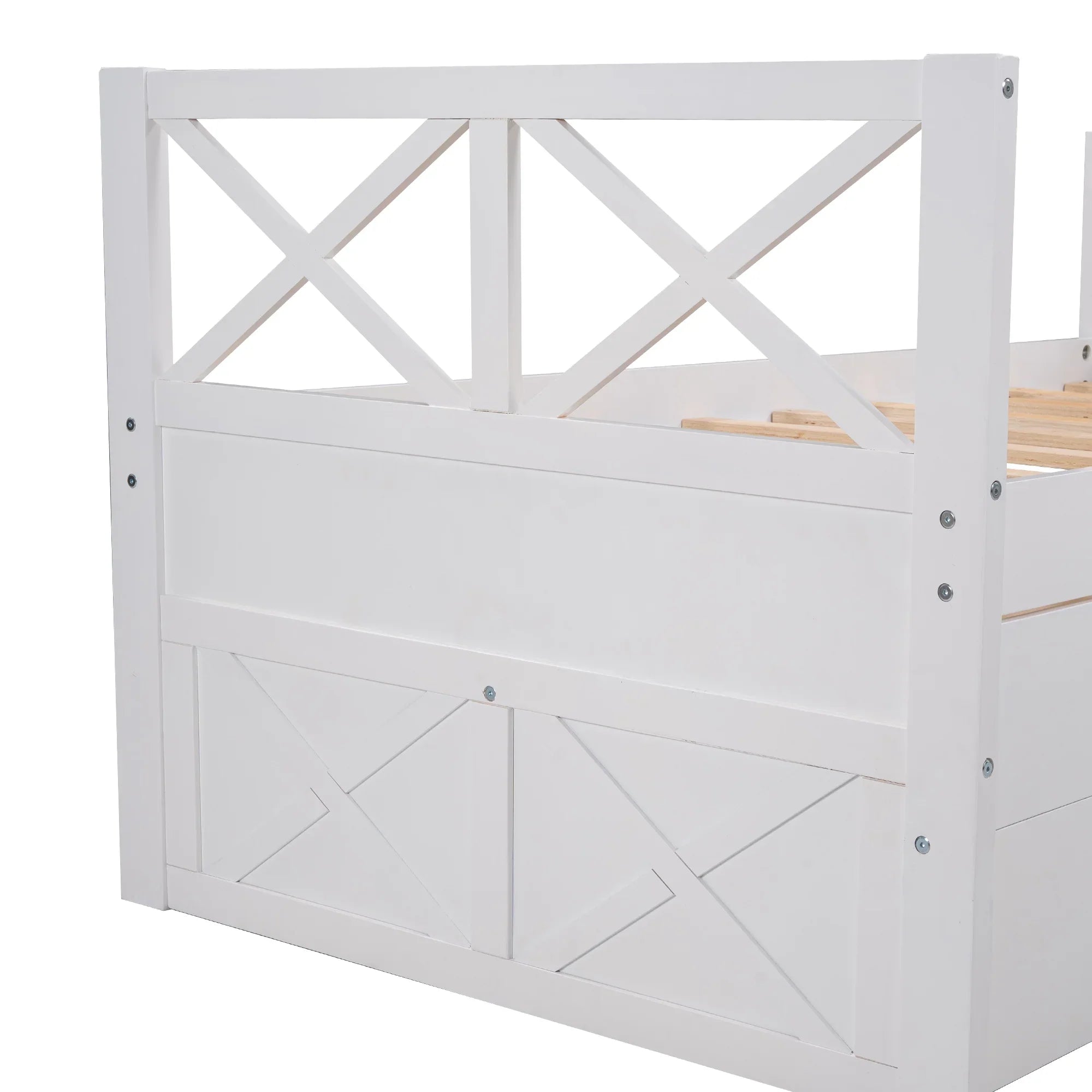 Merax and Multiple Captain Drawers, Colors Solid with Bed Wood Trundle Twin,