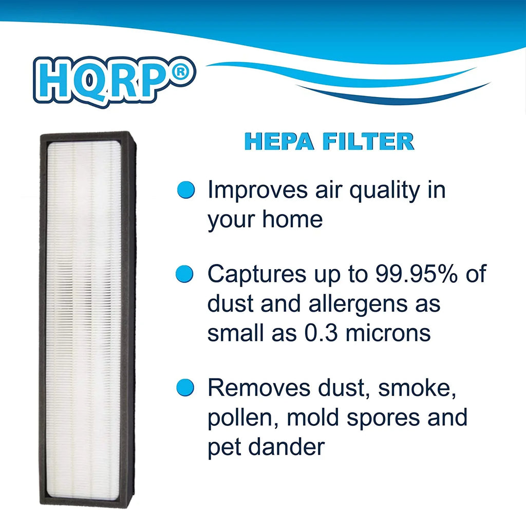 Replacement with AC5250 Carbon Compatible Filters C & Filter Air GermGuardian HQRP 4-pack AC5350B AC5000E AC5250PT AC5350W (Reserve) AC5300B Purifiers, AP2800CA 2pcs Kit: FLT5000