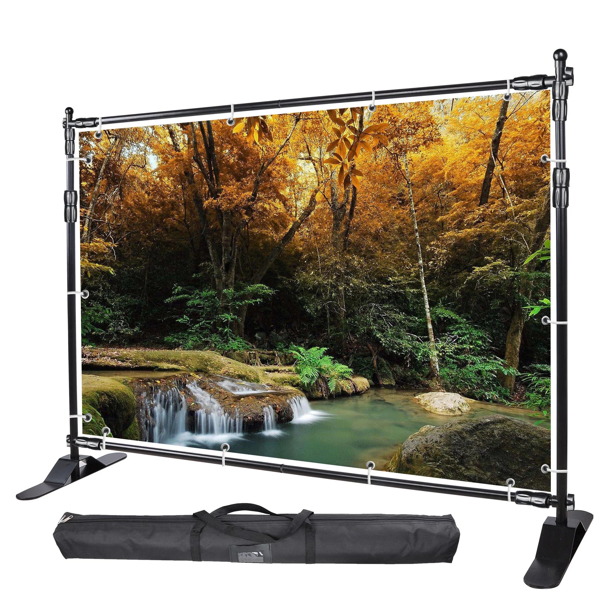 Expanding Stand Display Trade ft Stand and Show Repeat Adjustable InstaHibit Backdrop 10x8 Step Banner