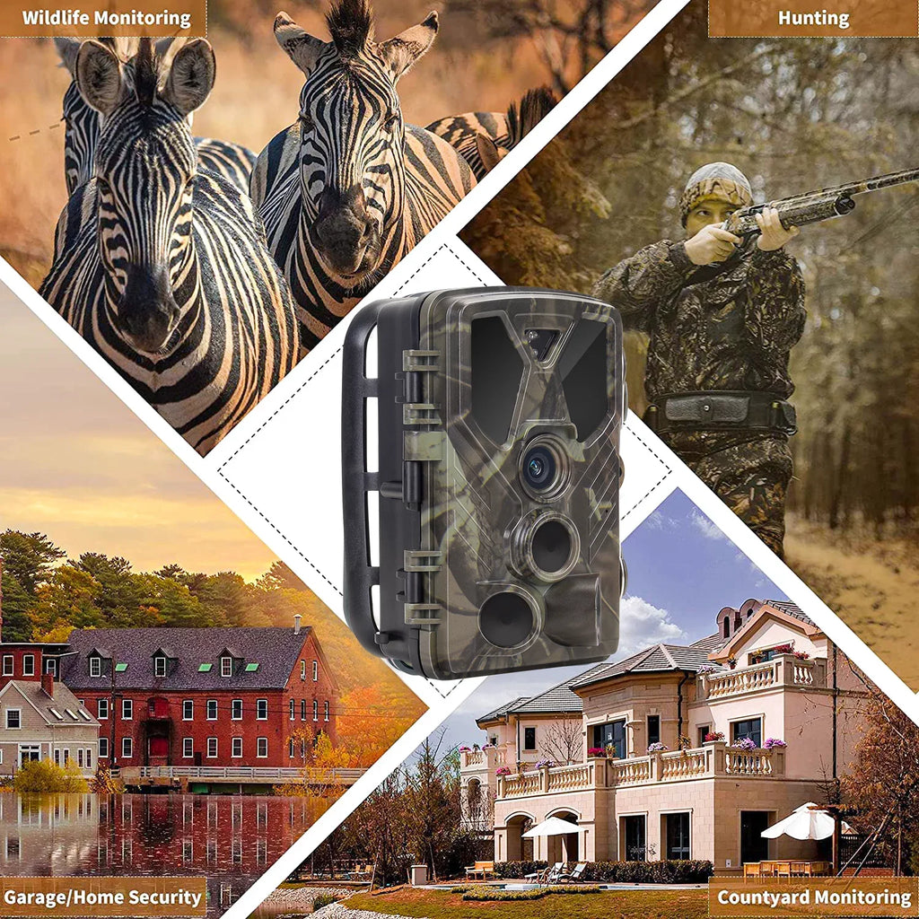 Card Night Hunting TF Trail with IR LED 36MP Hunting Wildlife Wildgame 4K Monitors 32GB HC-812A Trail Vision Camera SuntekCam Trail with Monitor Waterproof Camera