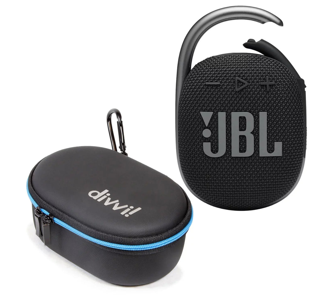 Black 4 Clip Kit divvi Case Bluetooth JBL and Speaker