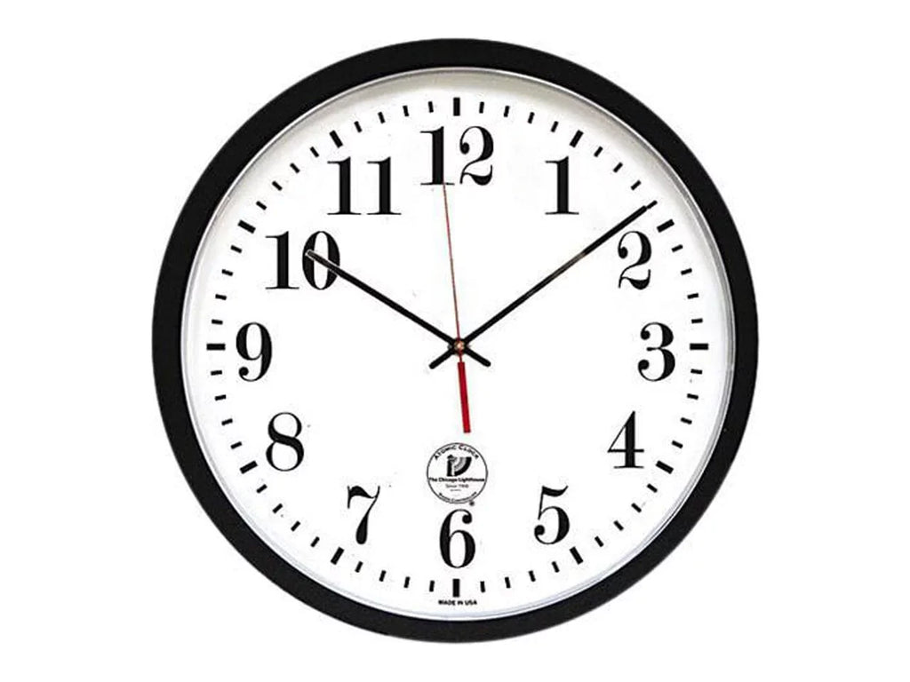 Clock Black ATOMIC Lighthouse Contemporary 67403302 Chicago