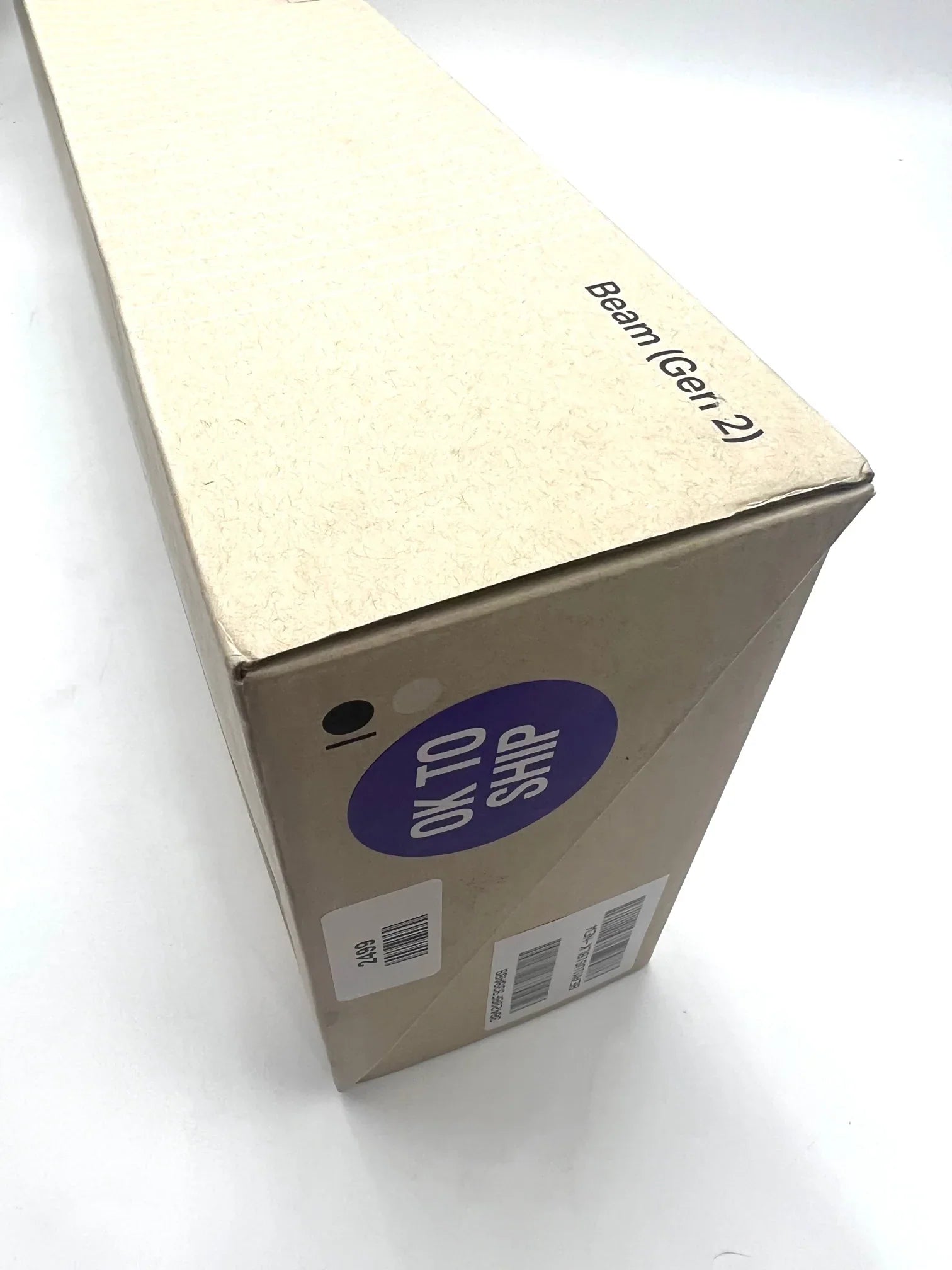 Compact Beam Black Smart Soundbar Sonos
