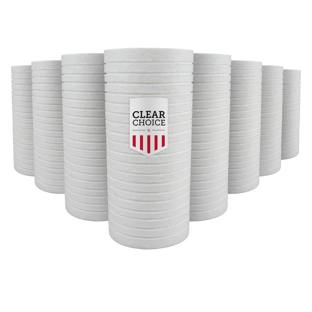 inch Micron Filter DGD-5005, 9108-44 Clear System 10 Replacement Sediment x 4.50" 1 Choice 10 Cartridge Water WHKF-GD25BB, RO Filter Water DEV9108-44 8-Pk