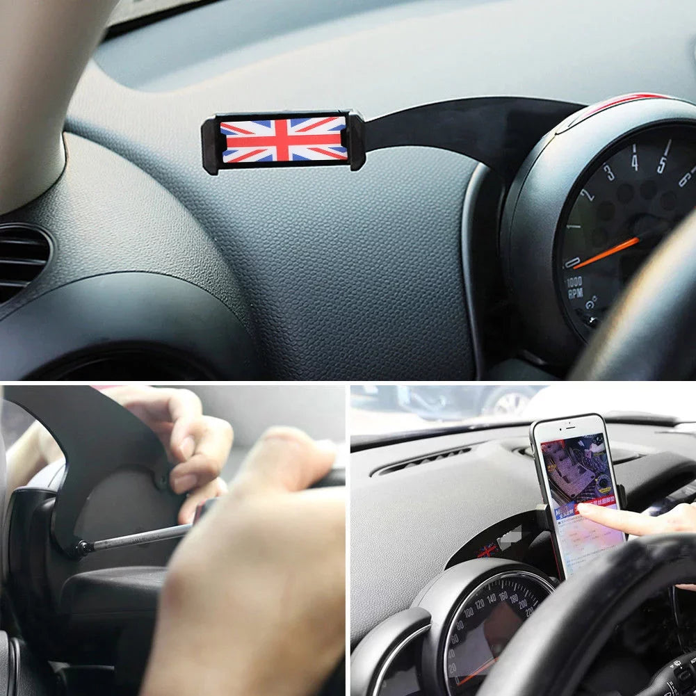F56 For F54 F55 Car Stand 360°Rotation RD Holder Mount Phone Mini Cooper Cradle