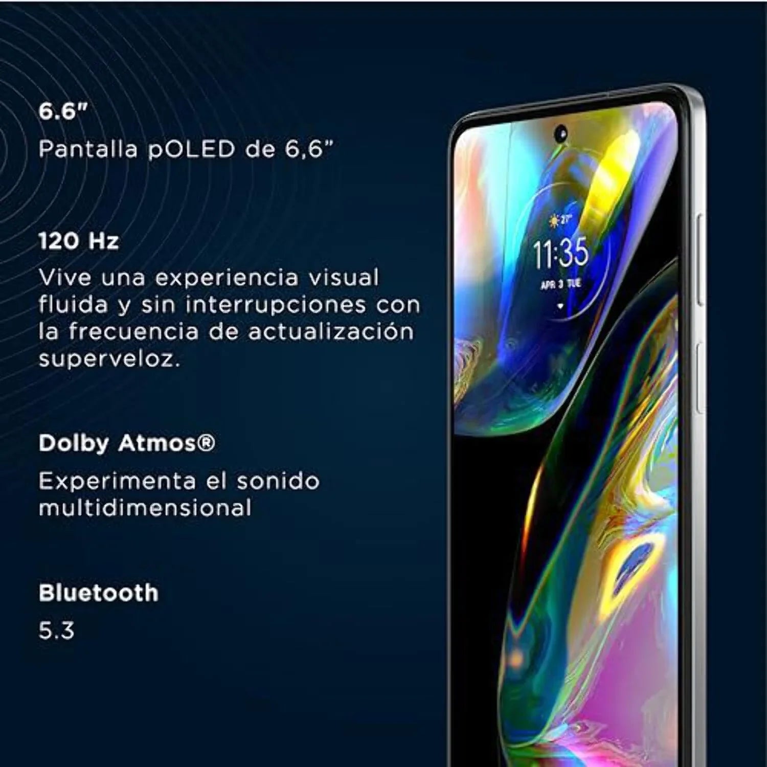 5G | Stereo 6GB 128GB NO Storage Camera | OIS Single International W/Dolby Speakers Internal CDMA| Only SIM GSM Version - | Moto G82 OLED 50MP Main 6.6" Motorola (White) + Display Atmos | RAM 120Hz |