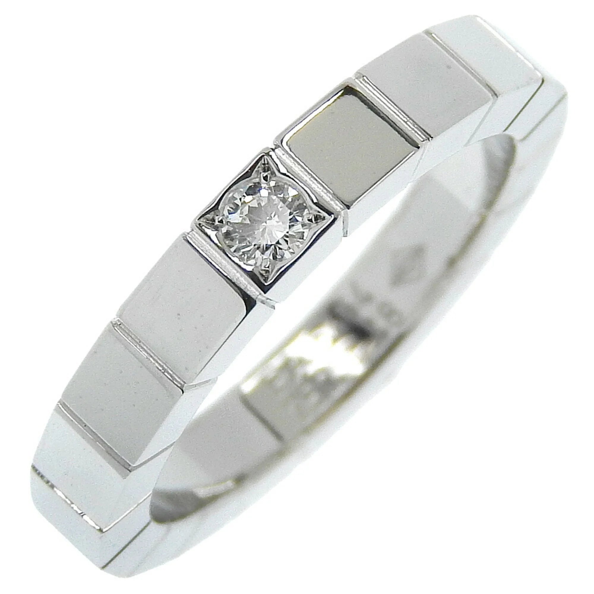 Cartier 1P (Good) White Ring Diamond Women's Lanieres Gold 5.8g I220823087 x Pre-Owned K18 Approx. CARTIER