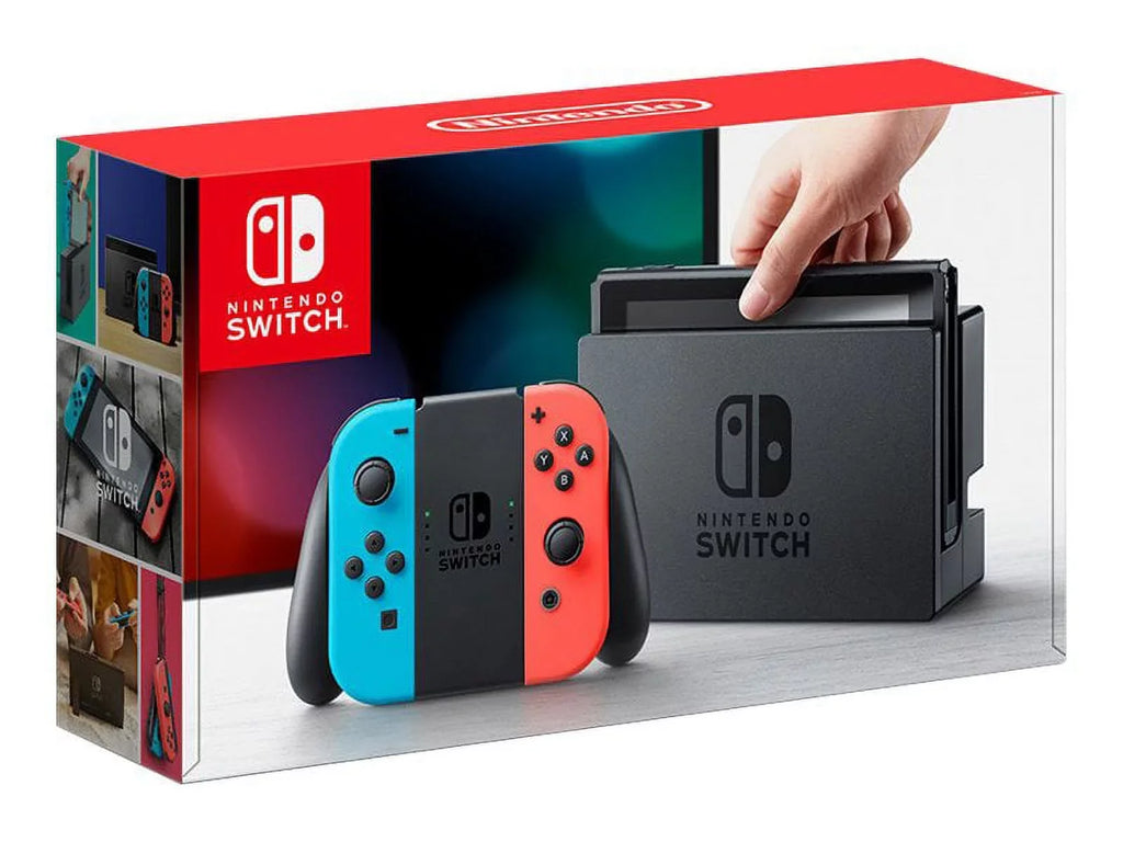 black, Red Full and 8 - Mario Neon Game red, neon Nintendo - HD Deluxe Kart Joy-Con - neon Neon Switch Blue with blue - console