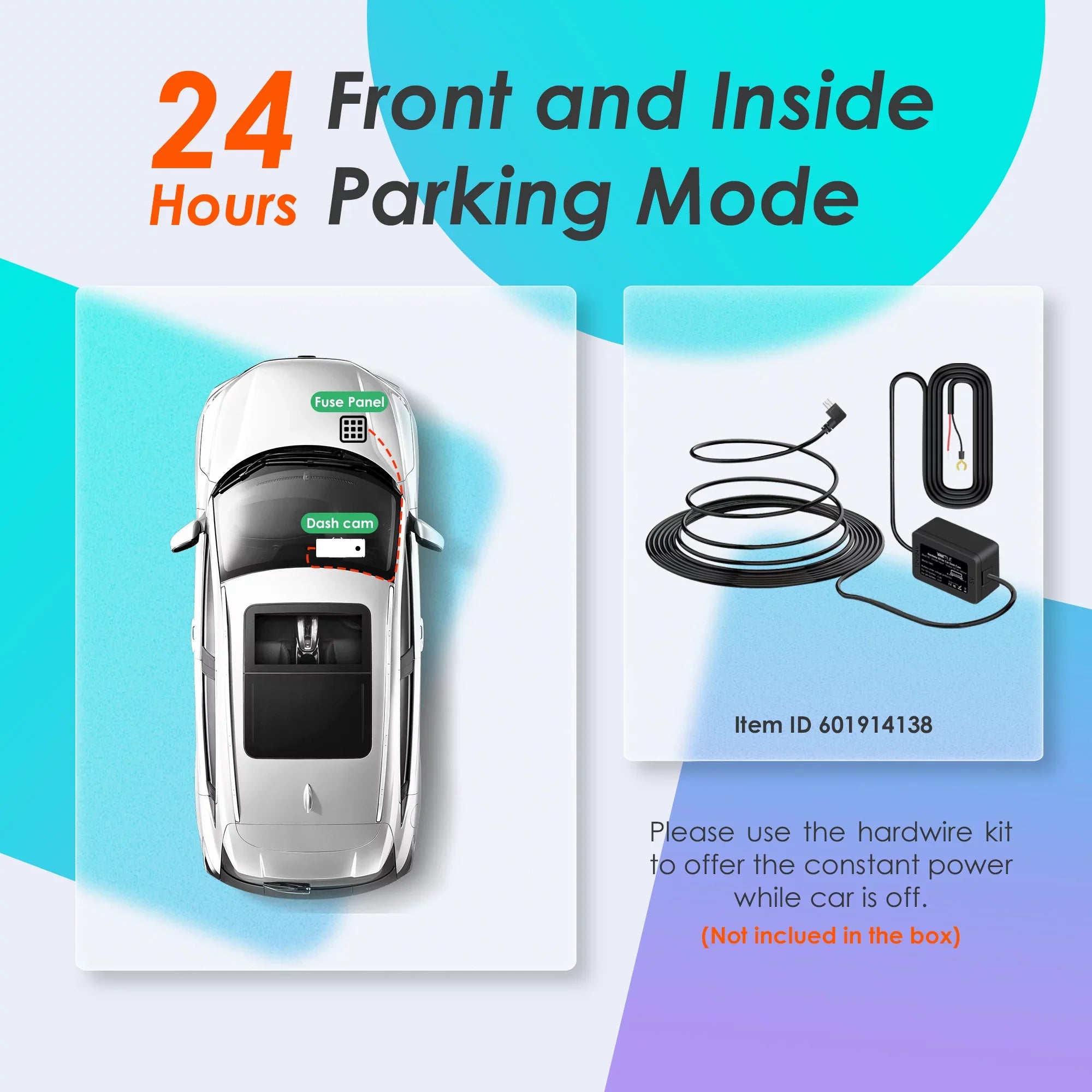 Low Single Car Cam, Built 1080P and Camera, Recording, Front Parking Dual Bitrate 4K Dash Design, Vantrue G-Sensor in Front Vision, HDR, Night Hidden Rear Supercapacitor, (S1W) Mode, GPS, 24/7