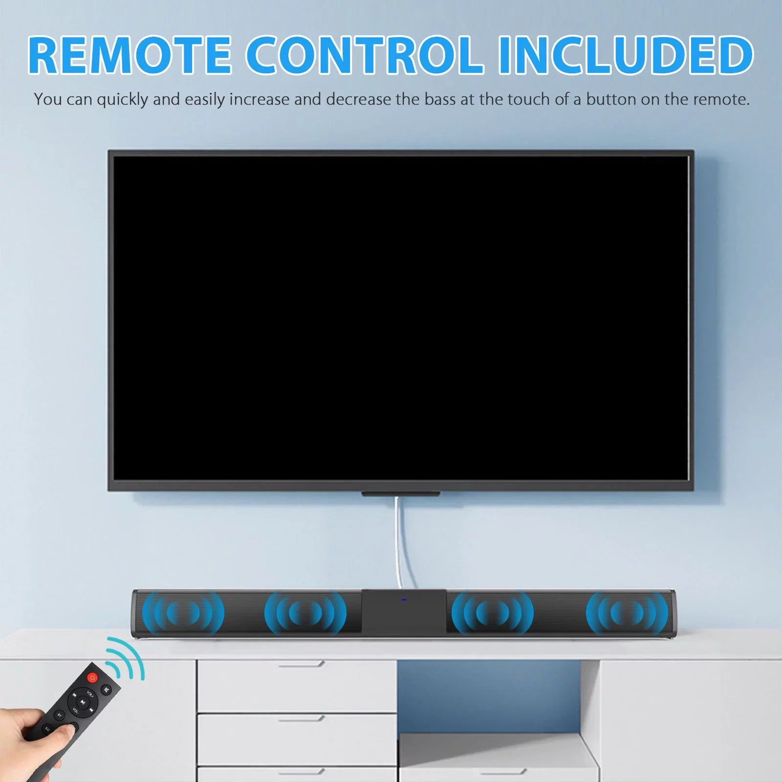 System TV Sound Wireless & Speaker Bar inch Sound Surround Wired Bar Sound 22 Bluetooth