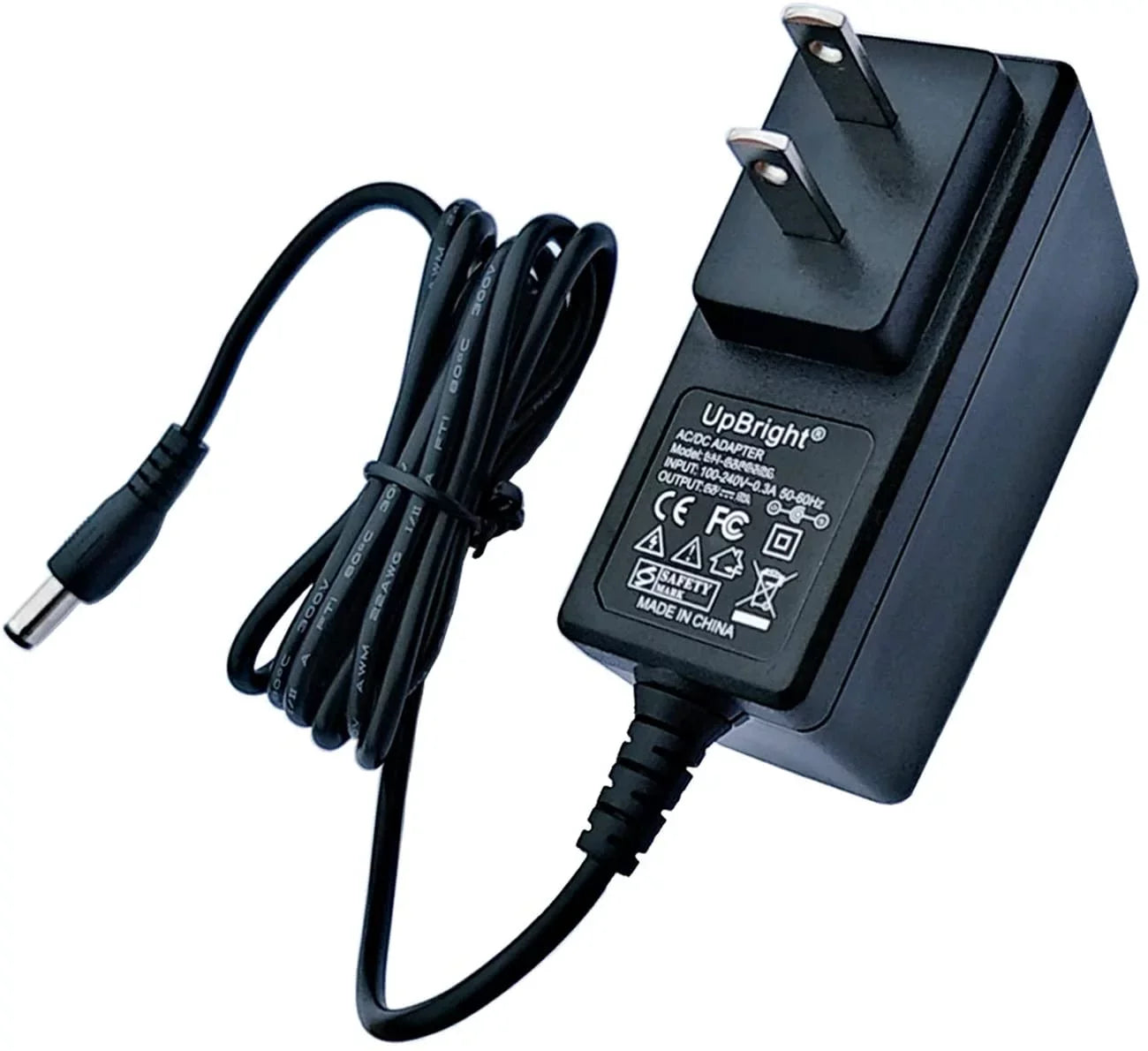 Adapter Sylvania Cord 2.1CH 37" Subwoofer.) Cable Charger(Note: For Soundbar NOT Fit Wireless Power Bluetooth UPBRIGHT SB377W Supply Speaker