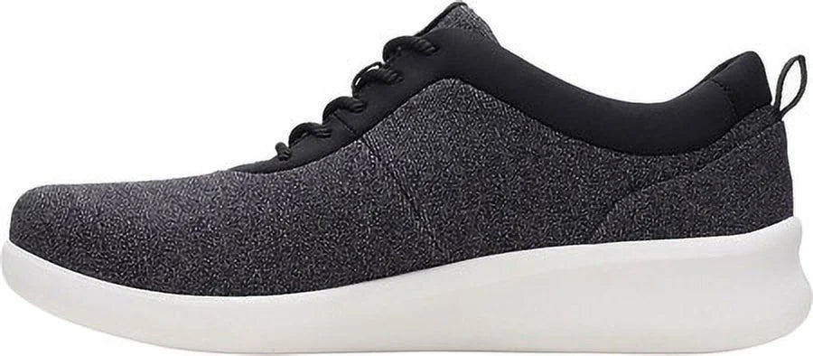 Athletic Comfort Lace-Up Breathable Adjustable Lightweight Pace Running Shoes Gray Heel Toe Womens 6.5 Padded CLARKS M Round