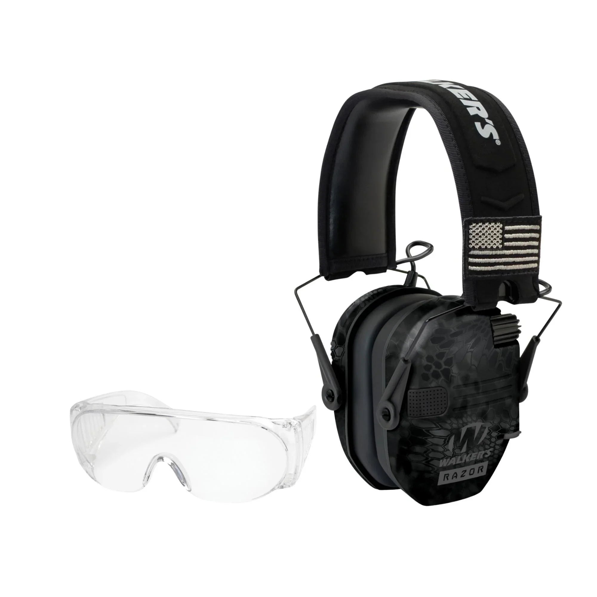 Shooting Razor Series (Kryptek Walker's Slim w/Glasses Muffs Camo) Kit Patriot