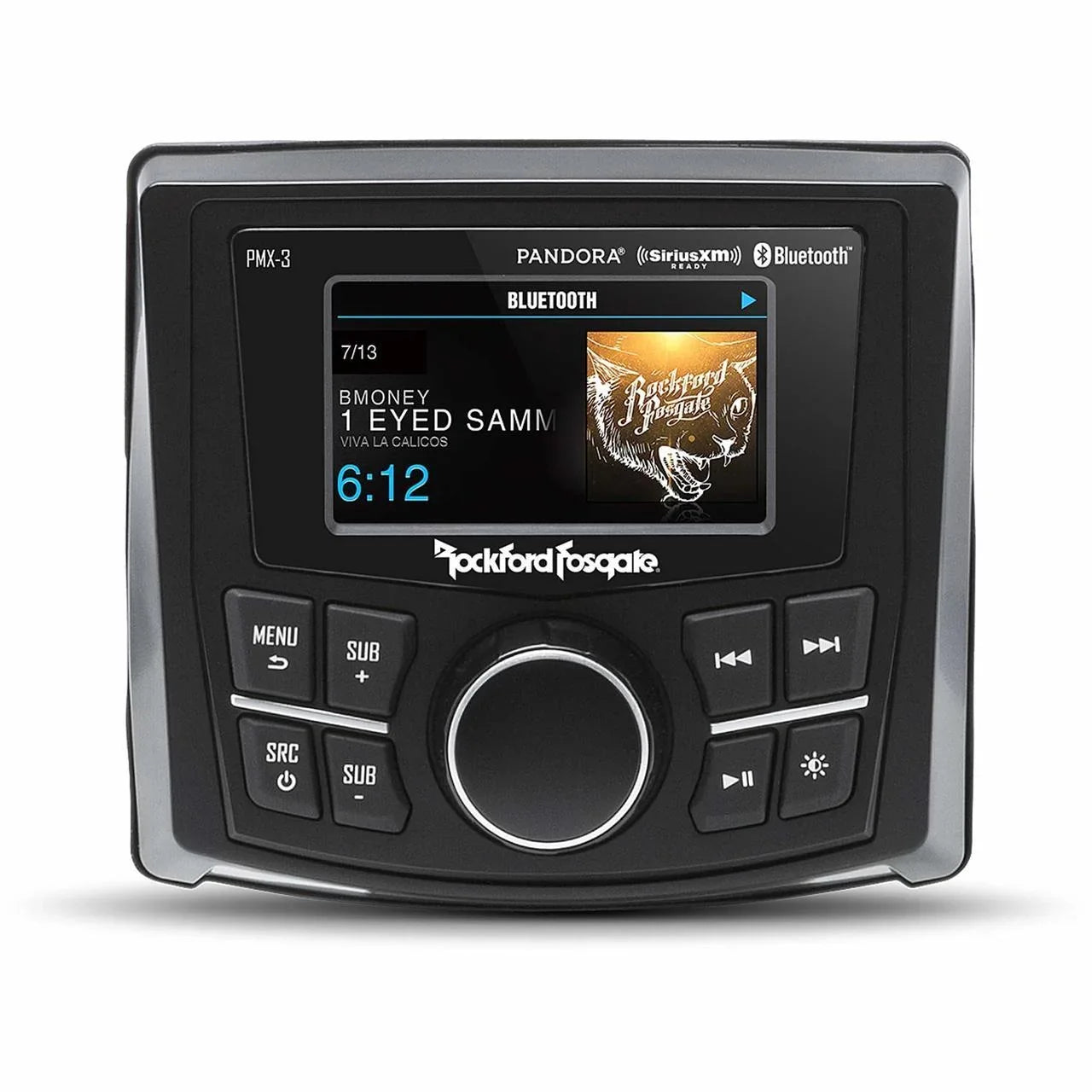 Digital Media Receiver with PMX-3 2.7" Compact Fosgate Display Rockford