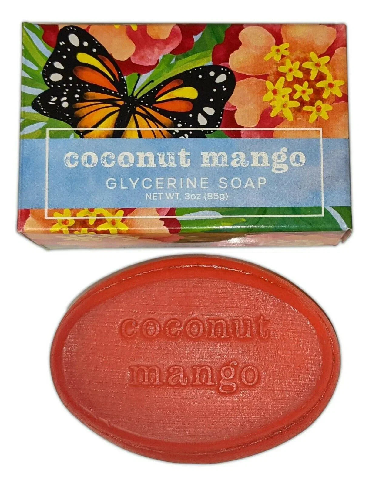 Mango, 4 Lemon, Lime Bay Each, Orange, Set 3 oz. GLYCERINE SOAPS, of Greenwich