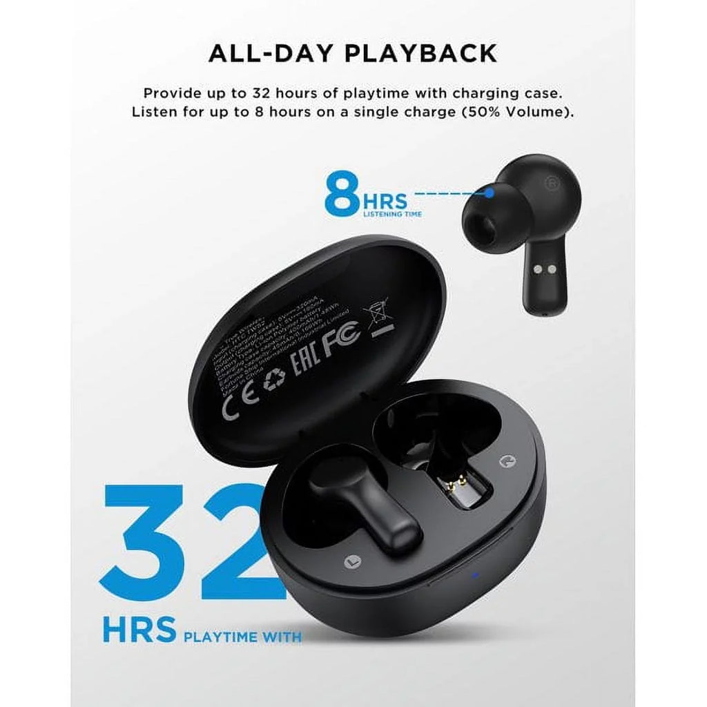 Earbuds Earbuds HTC Earbuds Android Microphone, 5.1 with Bluetooth Headphones Wireless Bluetooth True Wireless Earphones,Black Sport ANC