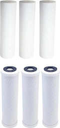 Kit for WP-2 Watts Sediment 3-Pack System Carbon RO Filter PP Includes Filter Replacement & - LCV Block Filter