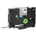 Clear P-touch 0.47" 30PK Label GREENCYCLE 12mm Tape Brother TZ-M31 on TZe-M31 Matte Laminated TZM31 Black Compatible for TZeM31