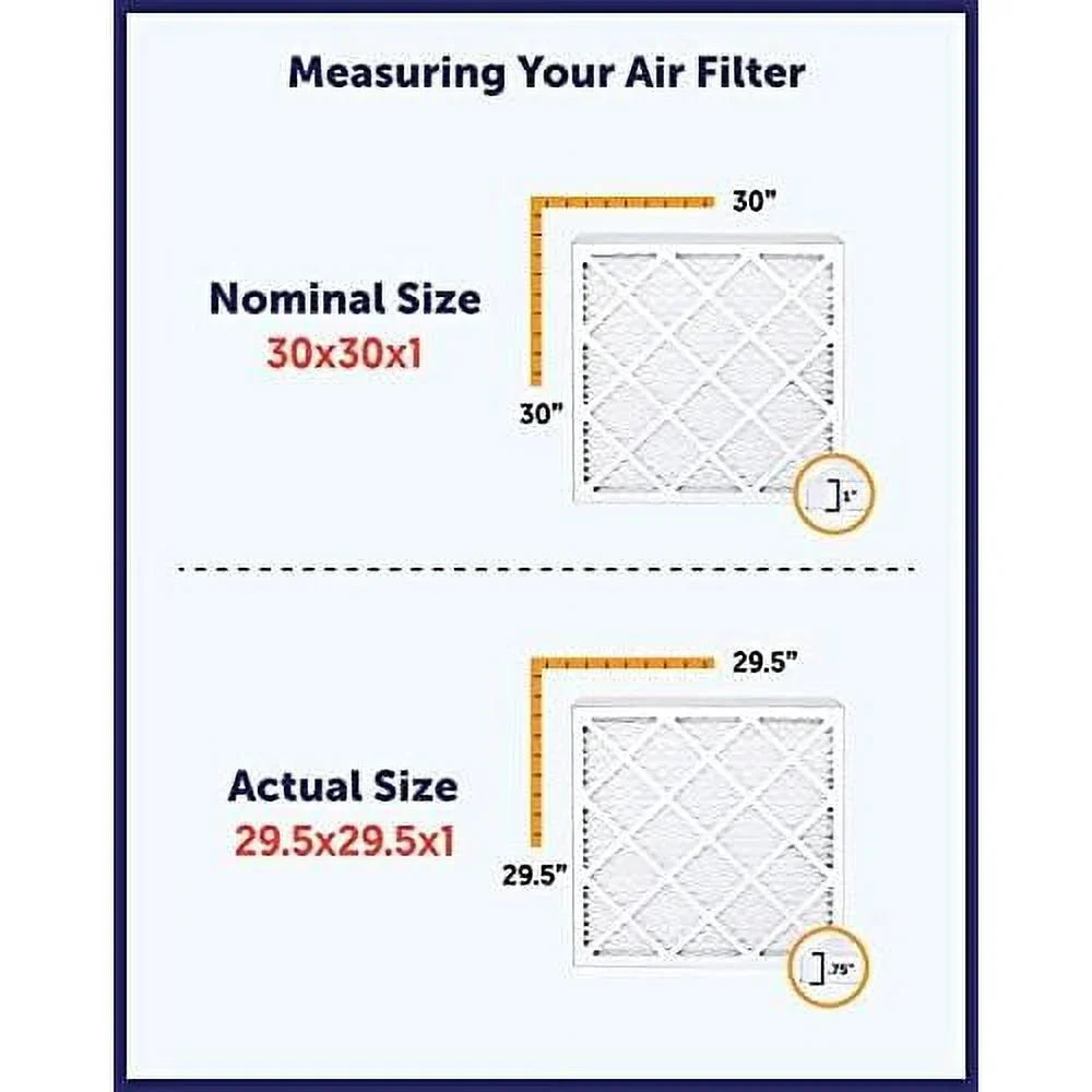 .75 Filters HV X Filter | 1 12 | Size X 12 X tual 12 | Pleated Furne 4-PK MERV X 8 Air 12