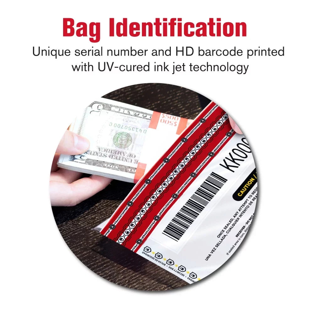 X - 9 - MMF Deposit 12 Tamperevident Bag White 2362010N06 Inches