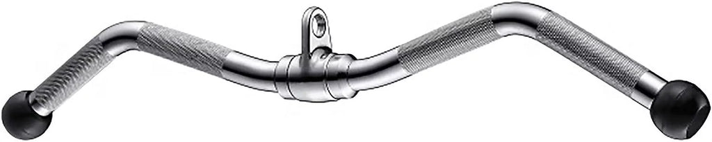 Pulldown Lat Down Attachment, Bar Attachments, Knurled Bar Cable Hanger, Down Curl Equipment Machine Machine Grip Revolving Pull with Cable Tricep Gym Lat Press Lat & 30" Bar Accessories Long