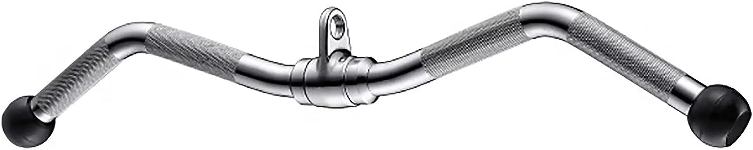 Pulldown Lat Down Attachment, Bar Attachments, Knurled Bar Cable Hanger, Down Curl Equipment Machine Machine Grip Revolving Pull with Cable Tricep Gym Lat Press Lat & 30" Bar Accessories Long