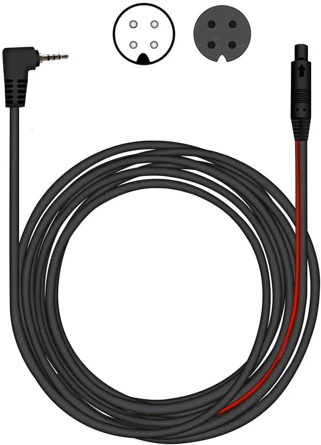 50Feet Backup pin,2.5mm) Extension Cord for REDTIGER Cam(4 Camera Dash Cable