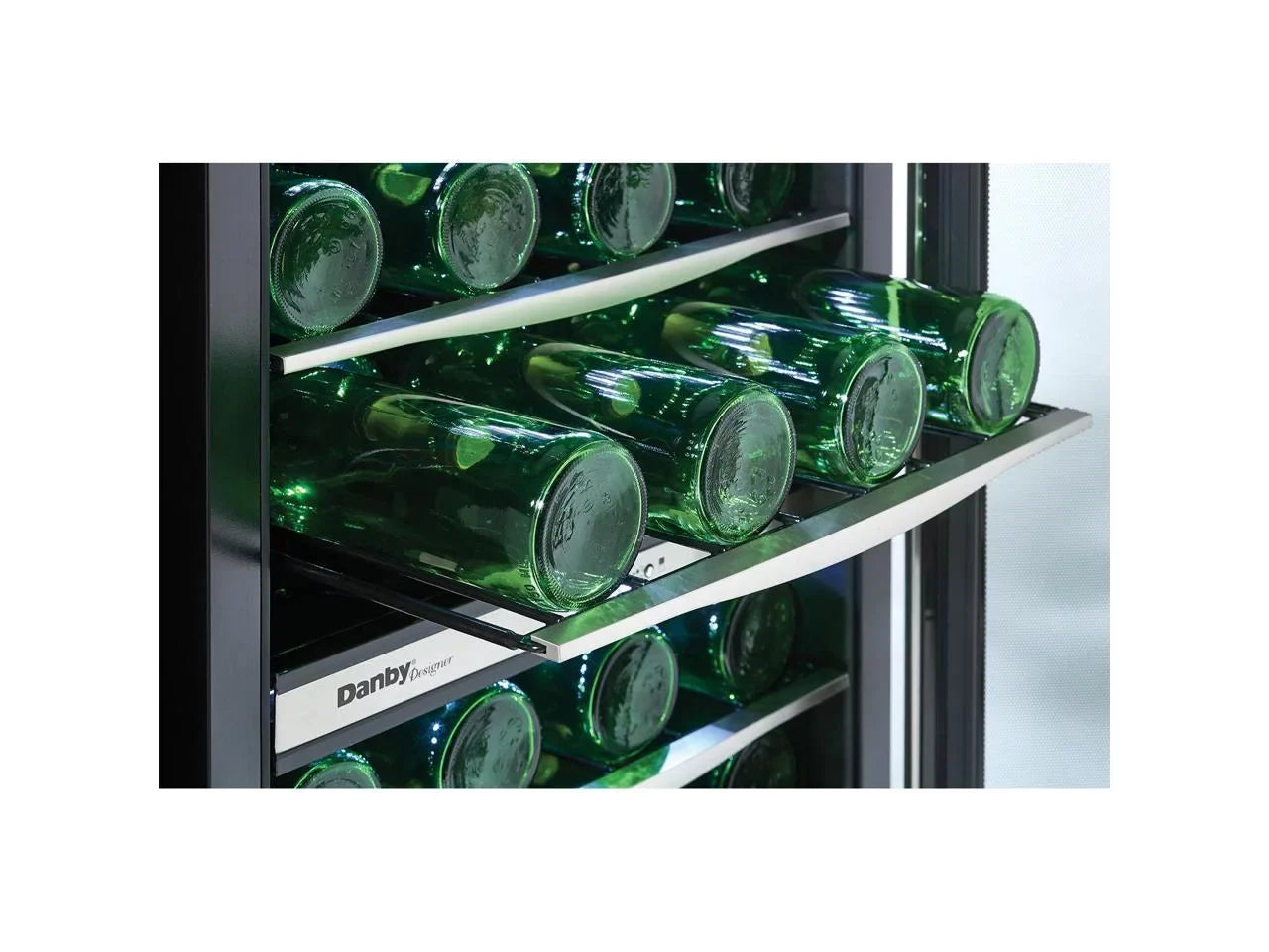 Wine Cooler Designer Refrigerator 38 DWC040A3BSSD Danby Bottle Light Compact LED