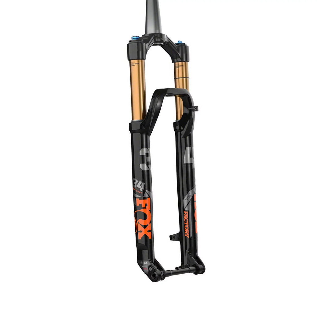 FIT4, mm, FOX Black, Factory 34 mm Push-Lock Offset, 120 44 mm, x Shiny Step-Cast Suspension Fork 110 - 15 29",