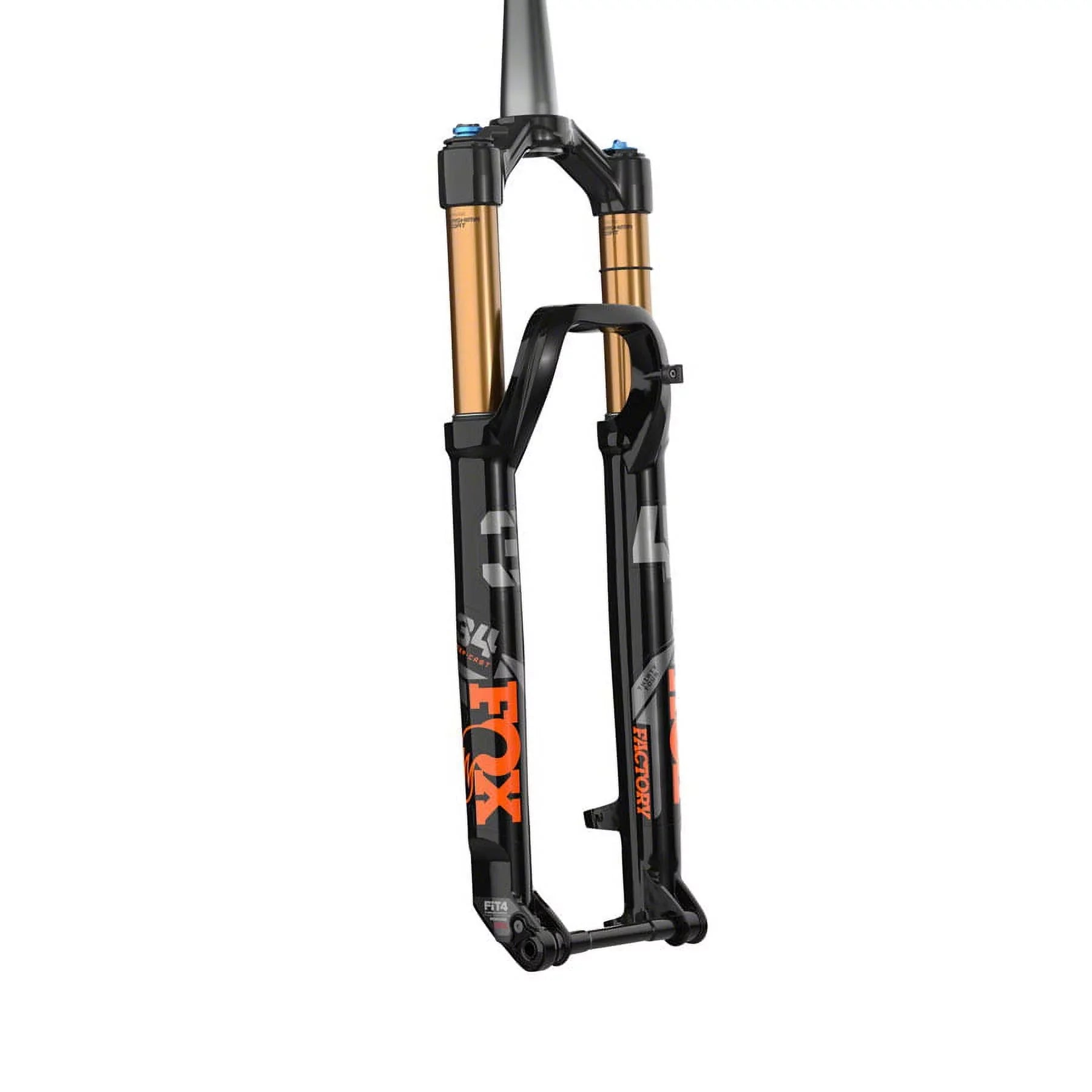 FIT4, mm, FOX Black, Factory 34 mm Push-Lock Offset, 120 44 mm, x Shiny Step-Cast Suspension Fork 110 - 15 29",