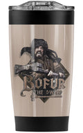& Hot Wall Coffee 20 Drinks Hobbit/Bofur Insulated for Cold Sliding and Double The Steel with | oz Stainless Travel Vacuum Mug/Cup, Tumbler Beverages Lid Leakproof Great
