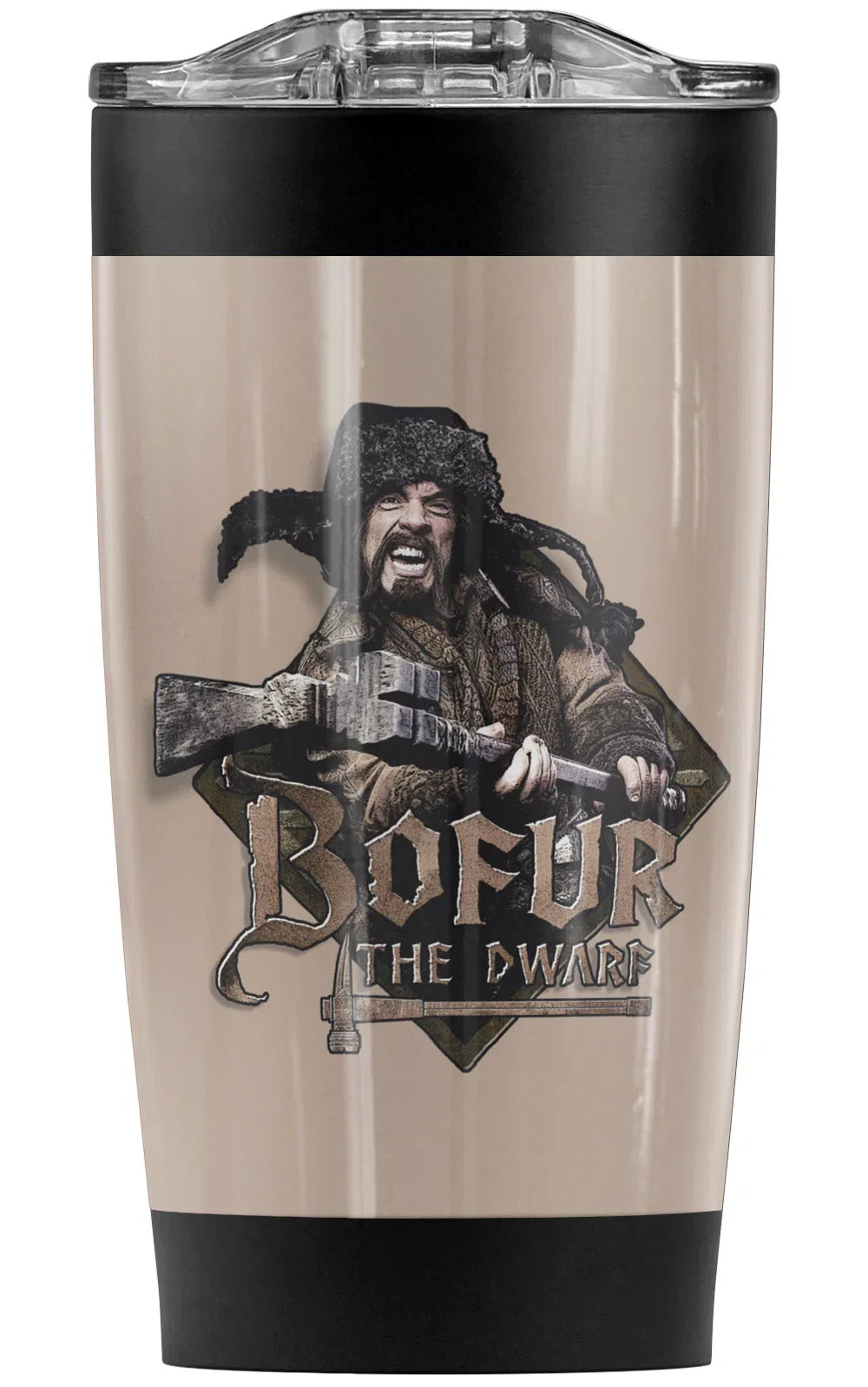 & Hot Wall Coffee 20 Drinks Hobbit/Bofur Insulated for Cold Sliding and Double The Steel with | oz Stainless Travel Vacuum Mug/Cup, Tumbler Beverages Lid Leakproof Great
