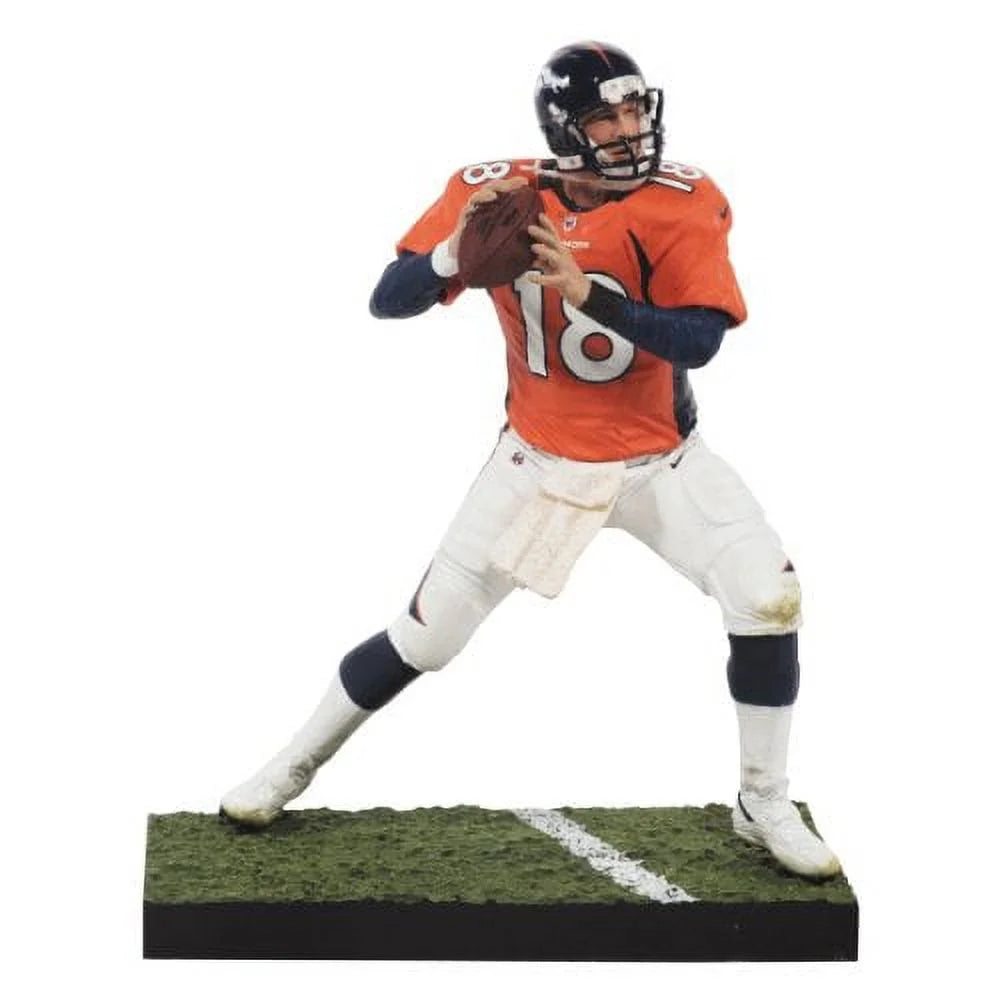 NFL Peyton Action Figure Orange Jersey Manning
