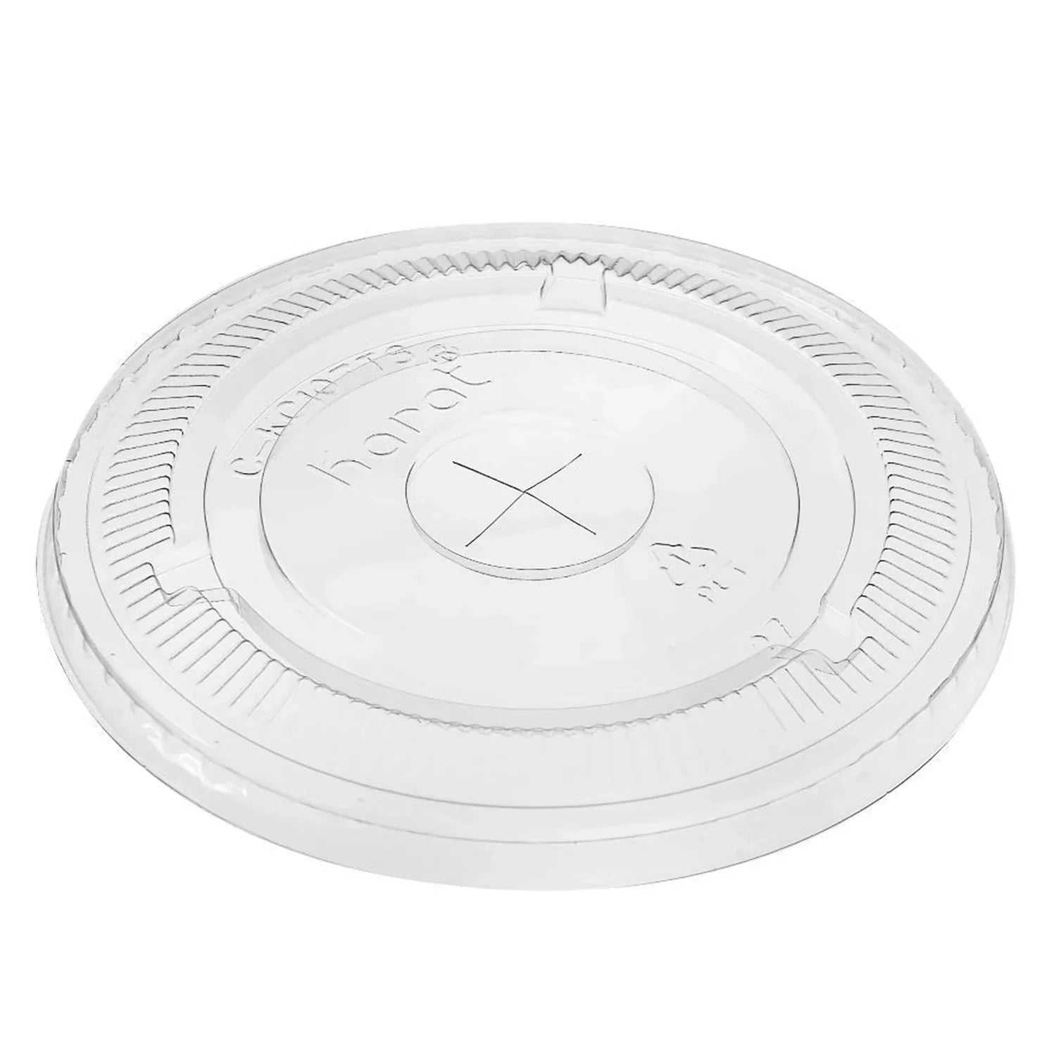 Straw 600 Cold & Paper w/ C-KCL1045 Flat Cups, Lids Poly Count Karat 104.5mm for oz 32 Slot PET