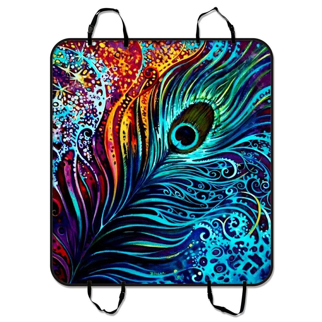 Mat 54x60 Trucks Trunk Hammock Cover Design and Mat inches Cargo SUV Car Car Seat Pet Dog Peacock Cars Seat GCKG Mat For Colorful