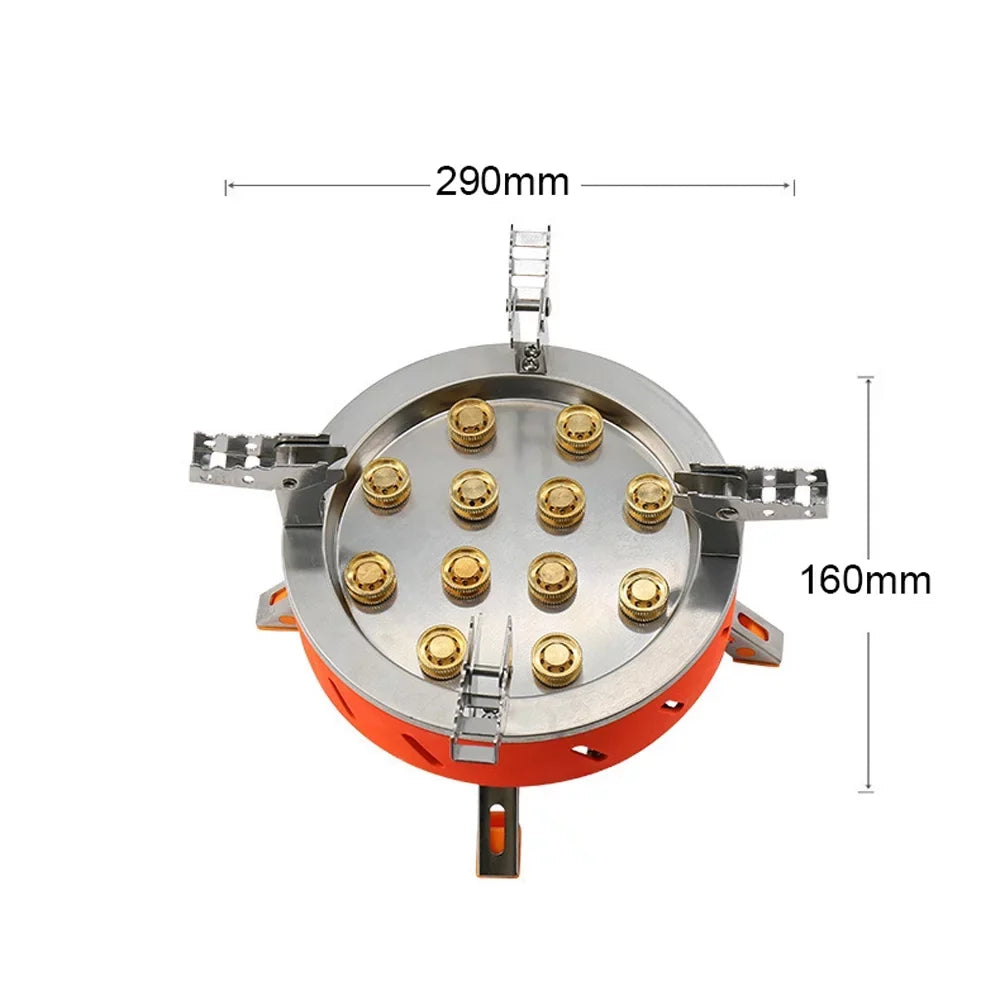Ignition, Valve Backpacking Adjustable Camping Stove Windproof with Stove, Core Piezo Zyzy 12