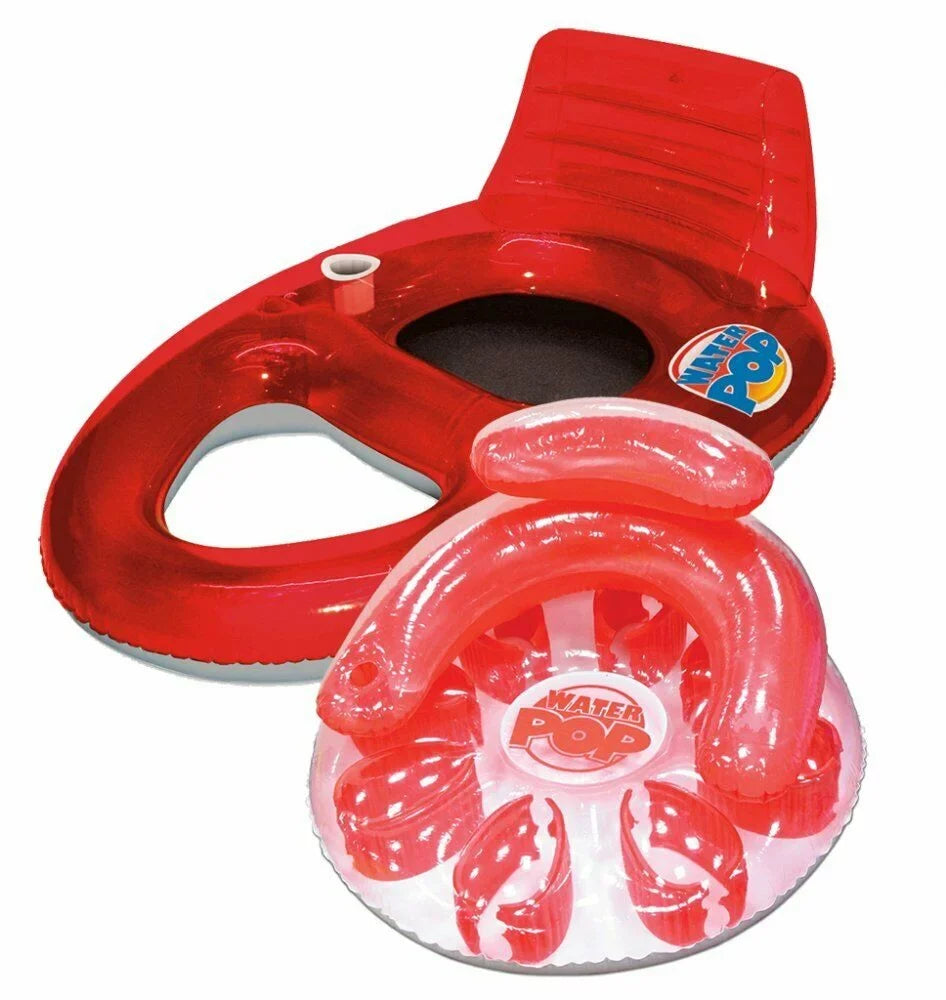 Circular Swimming Poolmaster Pool 2 Inflatable - Lounges Pack Oval Water and Pop