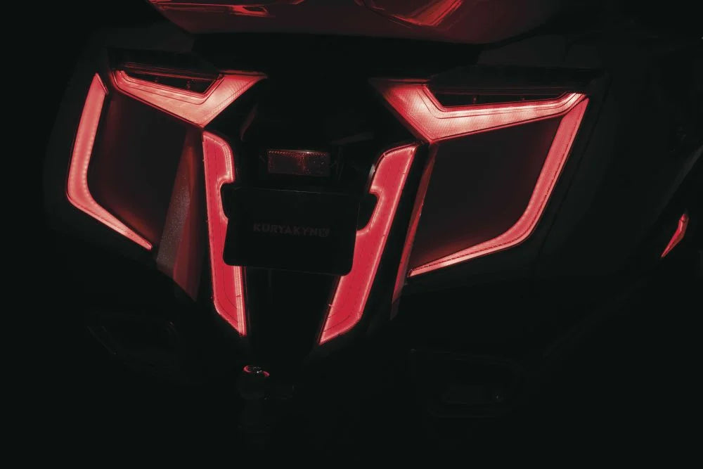 LED 2018-2021 Omni Wing, Cover Rear Kuryakyn Honda Gold Black for Fender