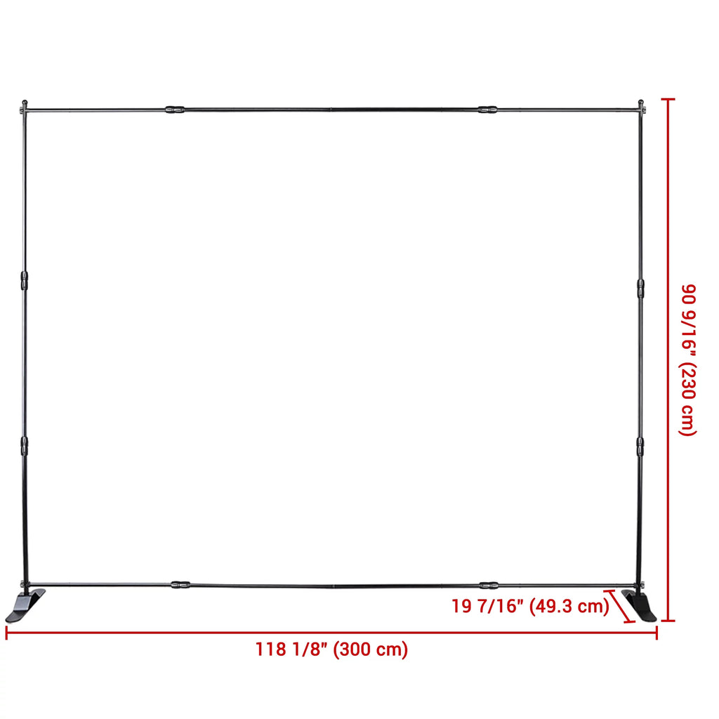 Expanding Stand Display Trade ft Stand and Show Repeat Adjustable InstaHibit Backdrop 10x8 Step Banner