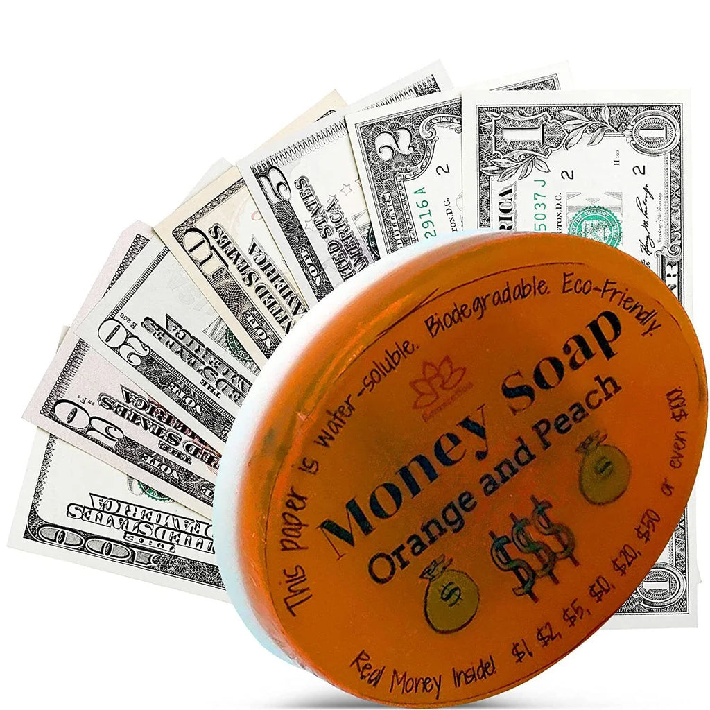 Bar Peach Money Orange Inside Soap Glycerin and with Real
