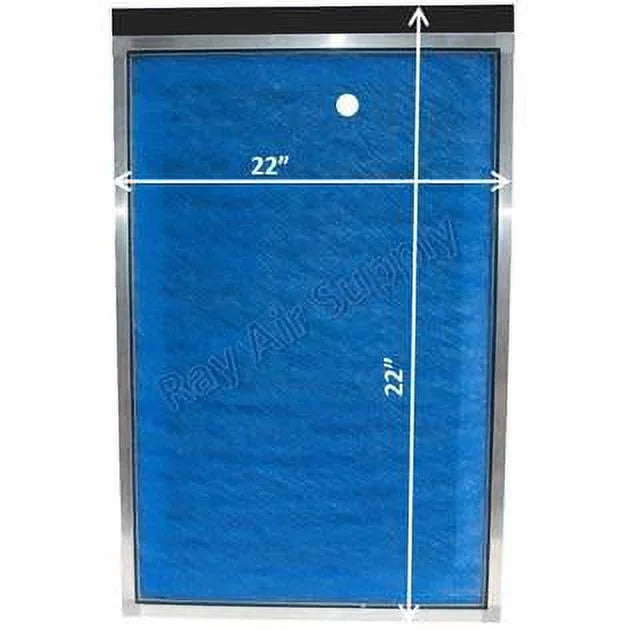RAYAIR Pads Cleaner Filter with BLUE Guard Replacement SUPPLY Pack) Compatible Air MicroPower (3 22x22