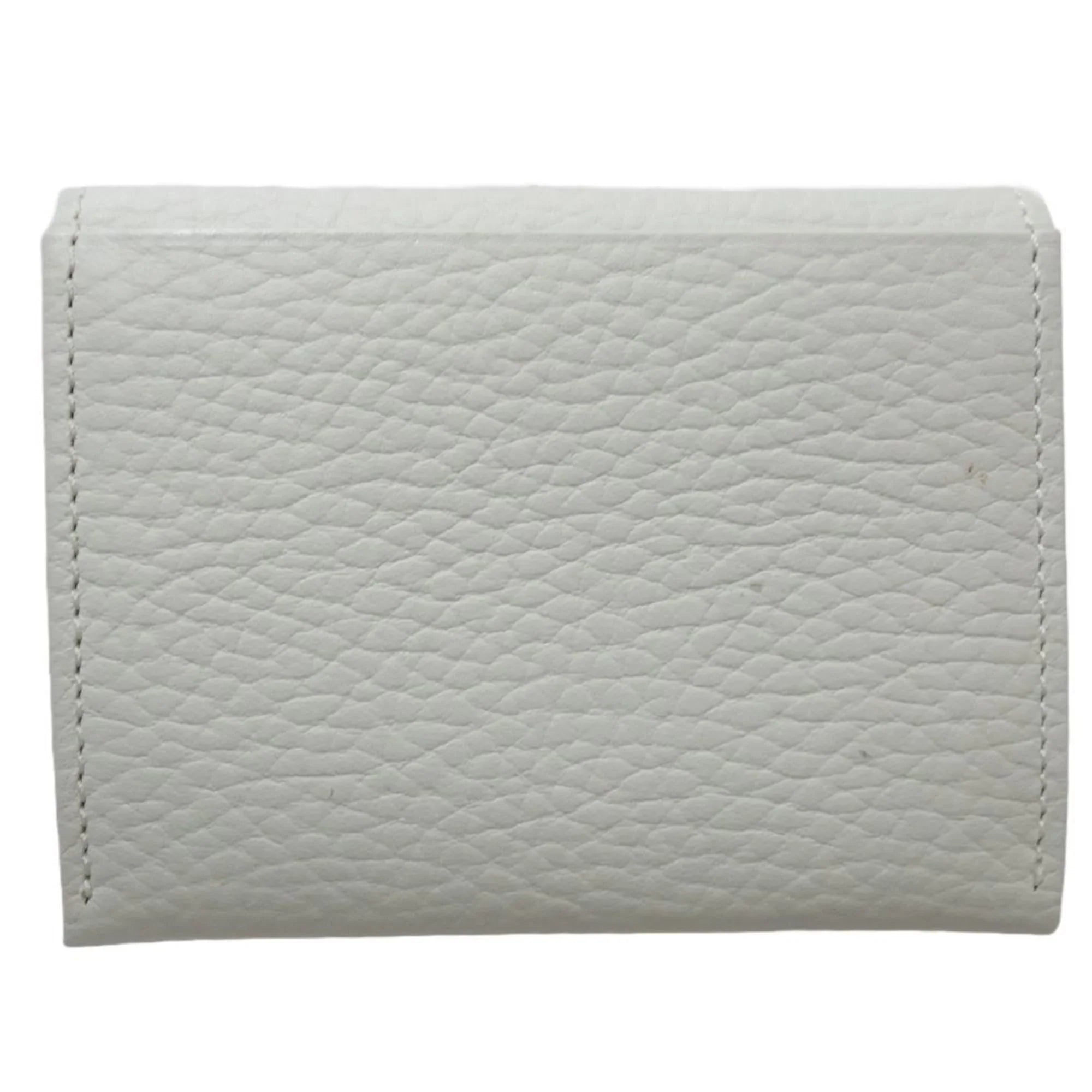 Pre-Owned BURBERRY leather (Good) Business holder case 083535 white card