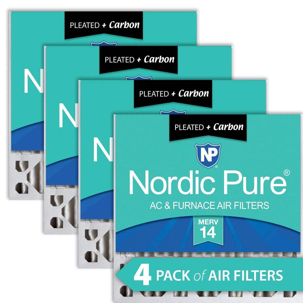 Plus Furnace Pack 4 3/8) Carbon 20x20x5 MERV 14 (4 Replacement Honeywell Filters